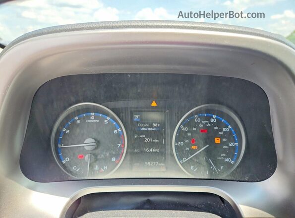 JTMZFREV7JJ204689 2018 TOYOTA RAV4 White Вид щитка приладів