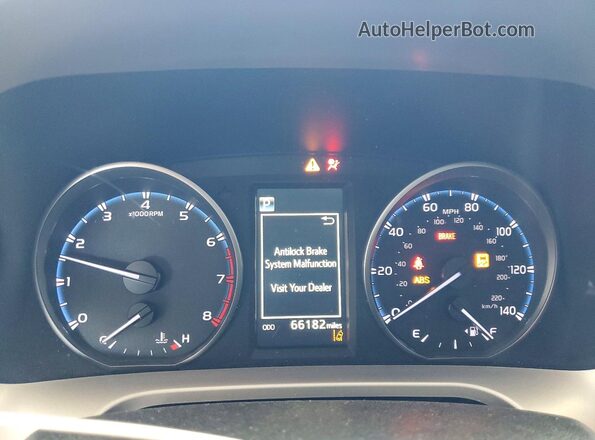 JTMZFREVXJJ748135 2018 TOYOTA RAV4 White Instrument cluster view