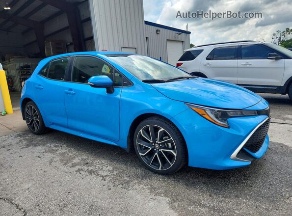 JTNA4MBE8M3128172 2021 TOYOTA COROLLA Blue 