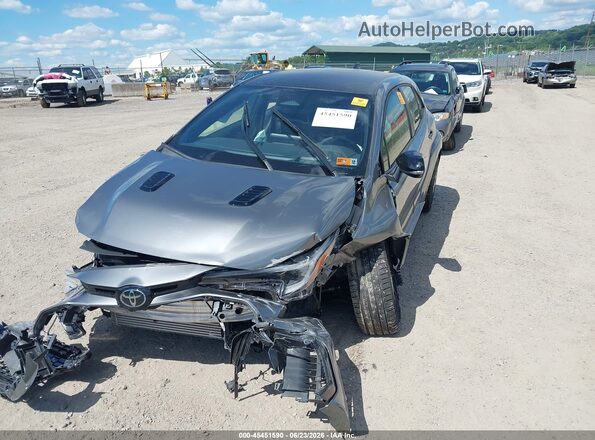 JTNABAAE5SA022714 2025 TOYOTA GR COROLLA Gray Առջևի ձախ երեք քառորդ տեսարան