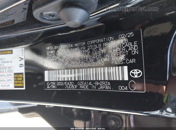 JTNABAAE8SA020052 2025 TOYOTA GR COROLLA Black Engine compartment view