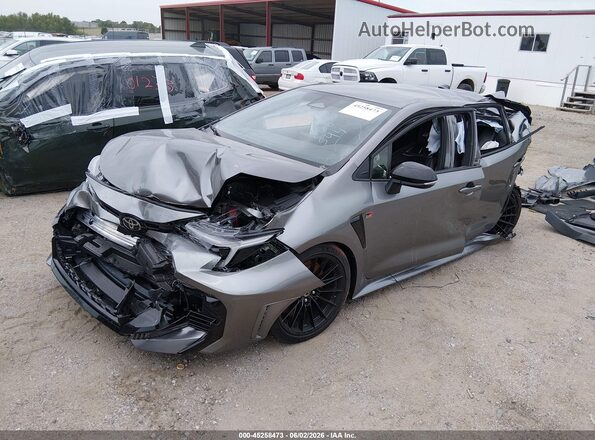 JTNABAAE8SA021587 2025 TOYOTA GR COROLLA Gray Առջևի ձախ երեք քառորդ տեսարան