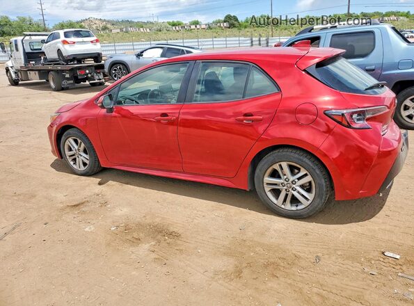 JTNB4MBE1M3132262 2021 TOYOTA COROLLA Red Trasero izquierdo
