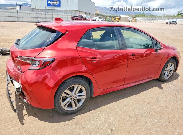 JTNB4MBE1M3132262 2021 TOYOTA COROLLA Red Trasero derecho