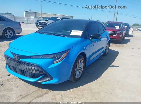 JTNB4MBEXM3120319 2021 TOYOTA COROLLA Blue Vista tres cuartos delantera izquierda