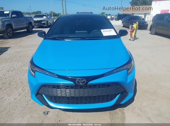 JTNB4MBEXM3120319 2021 TOYOTA COROLLA Blue Vista del cuadro de instrumentos
