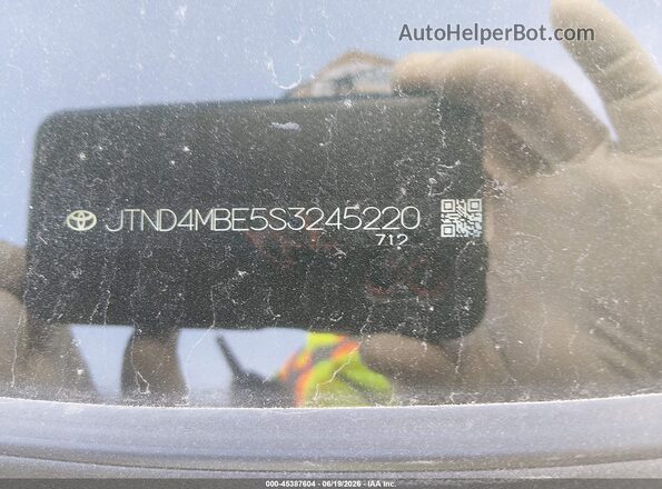 JTND4MBE5S3245220 2025 TOYOTA COROLLA Белый Вид подкапотного пространства