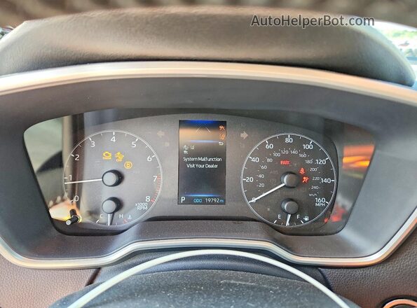 JTND4MBEXP3208302 2023 TOYOTA COROLLA Угольный Вид щитка приборов