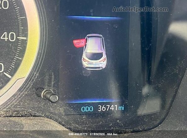 JTNK4RBE0K3040232 2019 TOYOTA COROLLA Blue Вид задніх сидінь