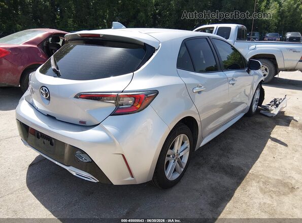 JTNK4RBE3K3045909 2019 TOYOTA COROLLA Серебряный Задняя правая четверть