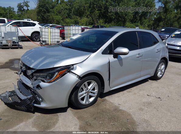JTNK4RBE3K3045909 2019 TOYOTA COROLLA Серебряный Передняя левая четверть