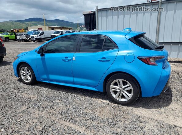 JTNK4RBE7K3036727 2019 TOYOTA COROLLA Blue უკანა მარცხენა