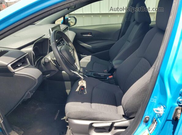 JTNK4RBE7K3036727 2019 TOYOTA COROLLA Blue წინა სალონის ხედი