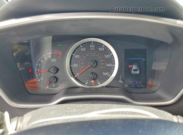 JTNK4RBE7K3036727 2019 TOYOTA COROLLA Blue ხელსაწყოთა პანელის ხედი