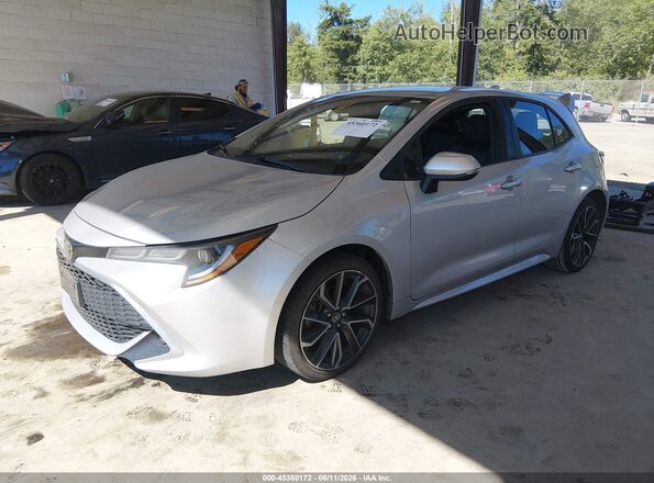 JTNK4RBE8K3038440 2019 TOYOTA COROLLA Silver Przód lewy