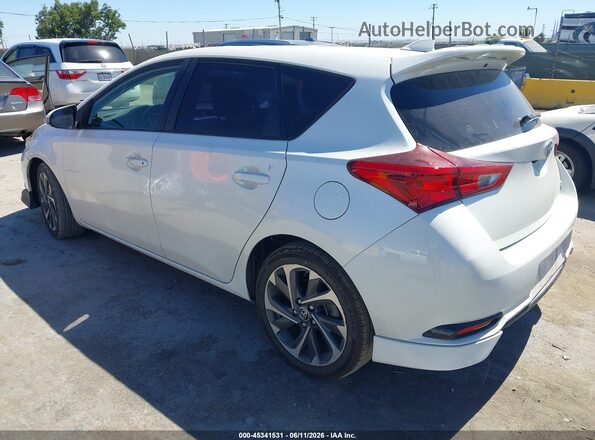 JTNKARJEXJJ557719 2018 TOYOTA COROLLA IM Белый Задняя левая четверть