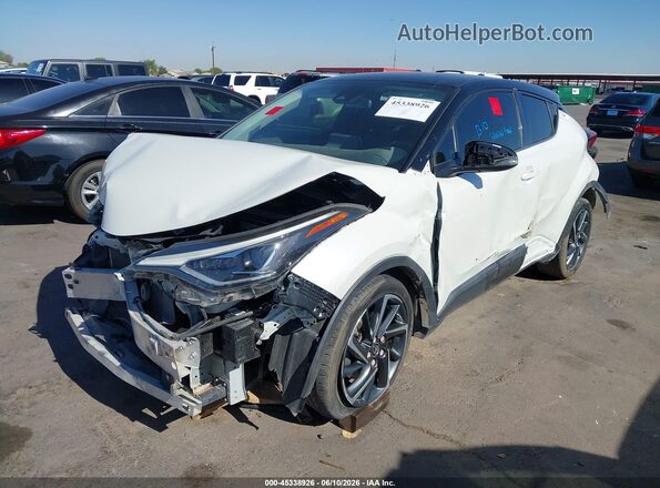 JTNKHMBX3M1107672 2021 TOYOTA C-HR White Vista tres cuartos delantera izquierda