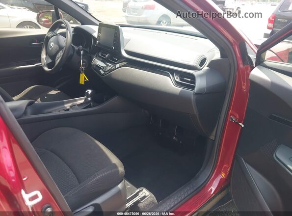 JTNKHMBX5K1018036 2019 TOYOTA C-HR Red Widok wnętrza z przodu