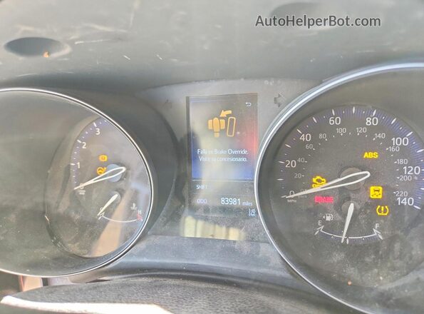 JTNKHMBX5K1023401 2019 TOYOTA C-HR Red Вид щитка приладів
