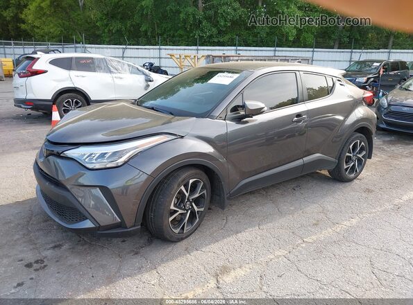 JTNKHMBX6M1119444 2021 TOYOTA C-HR Gray წინა მარცხენა ხედი სამი მეოთხედიდან