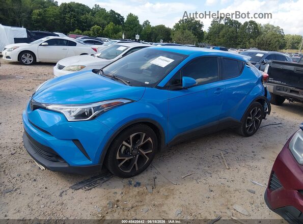 JTNKHMBX7K1054147 2019 TOYOTA C-HR Blue Vista tres cuartos delantera izquierda