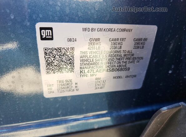 KL47LAEP4SB068059 2025 BUICK OTHER Blue 