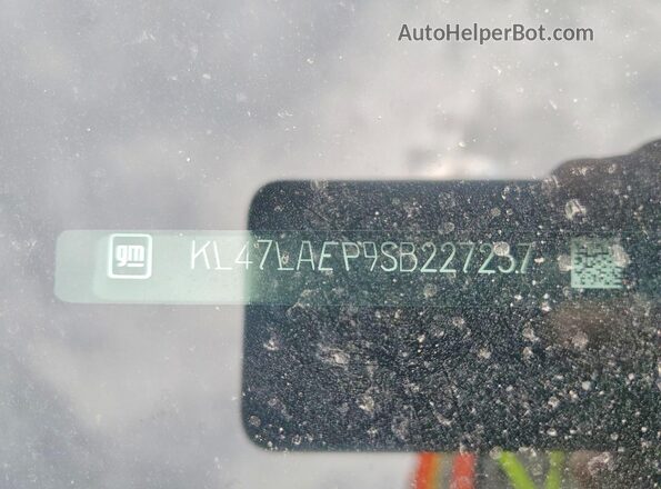 KL47LAEP9SB227237 2025 BUICK OTHER Gray VIN კოდის სტიკერის ხედი