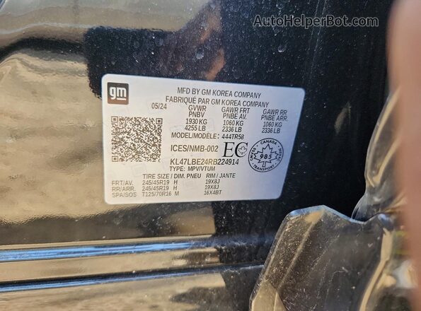 KL47LBE24RB224914 2024 BUICK OTHER Black 360 interior view