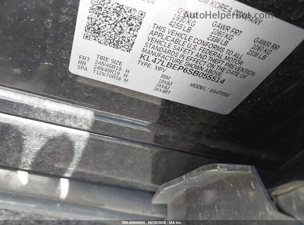 KL47LBEP6SB055514 2025 BUICK OTHER Black Вид підкапотного простору