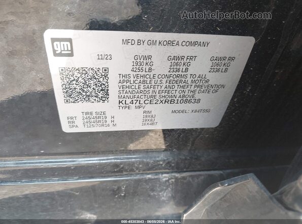 KL47LCE2XRB108638 2024 BUICK OTHER Black Vista del compartimento del motor