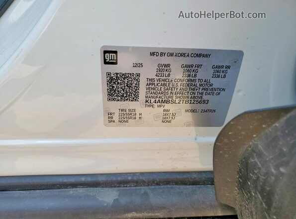 KL4AMBSL2TB125693 2026 BUICK ENCORE White 