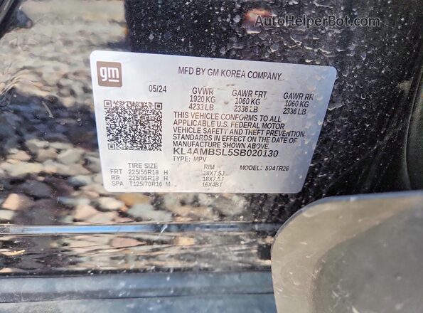 KL4AMBSL5SB020130 2025 BUICK ENCORE Black 