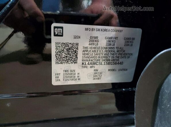 KL4AMCSL1SB156440 2025 BUICK ENCORE Black Панорамний вид салону 360°