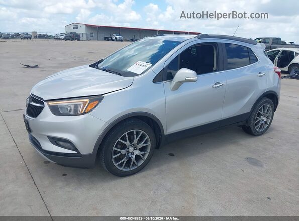 KL4CJ1SB2JB570628 2018 BUICK ENCORE Silver Передня ліва чверть