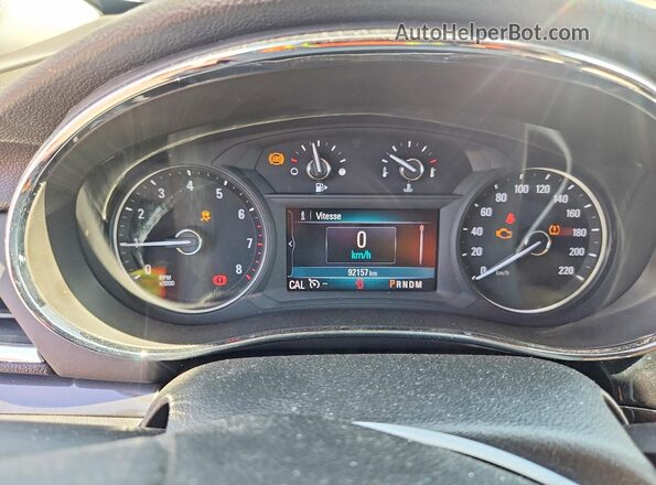 KL4CJ2SB9KB881092 2019 BUICK ENCORE Blue Սարքավորումների վահանակի տեսք