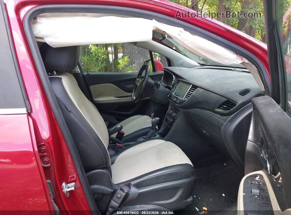 KL4CJASB0HB043603 2017 BUICK ENCORE Red Вид салону спереду