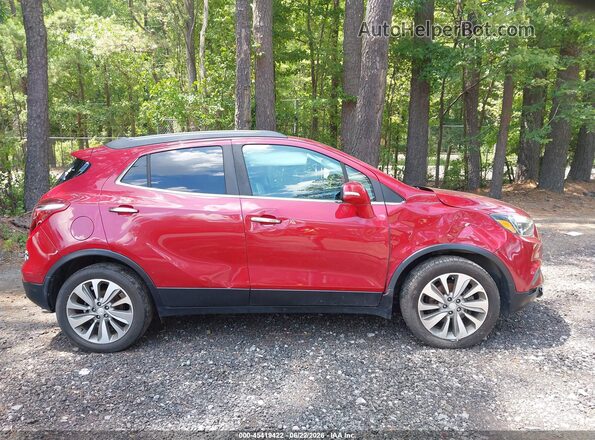KL4CJASB0HB043603 2017 BUICK ENCORE Red Вид задньої частини салону