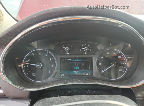 KL4CJASB0HB109924 2017 BUICK ENCORE Red Вид щитка приладів