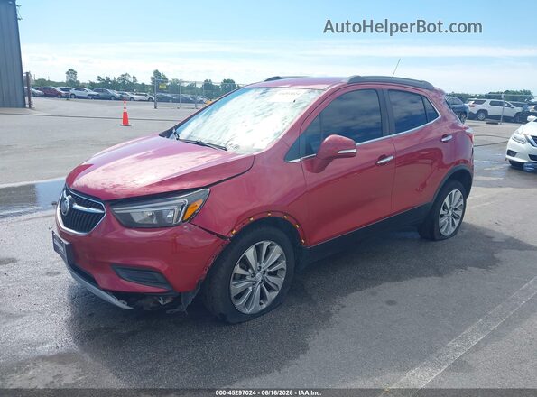 KL4CJASB0JB580784 2018 BUICK ENCORE Red Vista tres cuartos delantera izquierda