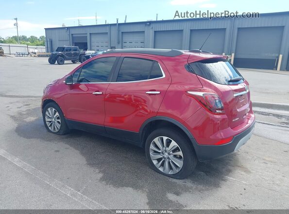 KL4CJASB0JB580784 2018 BUICK ENCORE Red Trasero izquierdo