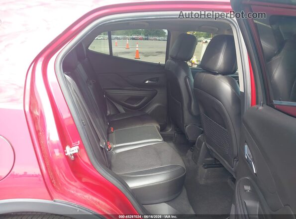KL4CJASB0JB580784 2018 BUICK ENCORE Red Vista de la etiqueta del VIN