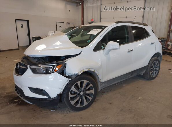 KL4CJASB0MB304383 2021 BUICK ENCORE White Vista tres cuartos delantera izquierda