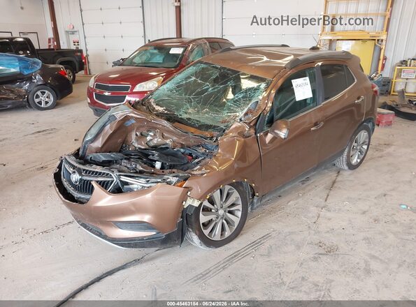 KL4CJASB1HB057381 2017 BUICK ENCORE Brown Front view