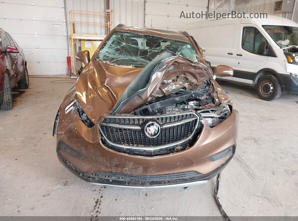 KL4CJASB1HB057381 2017 BUICK ENCORE Brown Instrument cluster view