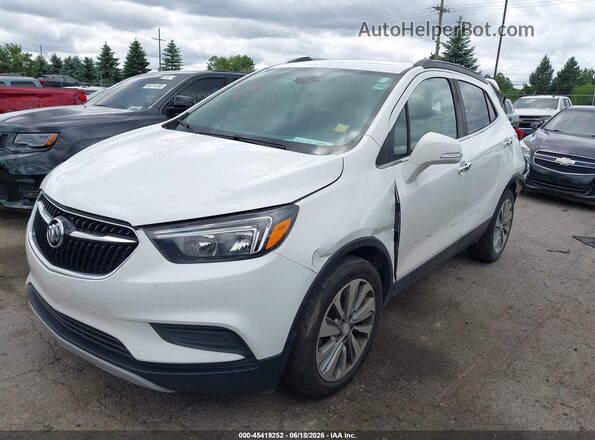 KL4CJASB1KB790957 2019 BUICK ENCORE White წინა მარცხენა ხედი სამი მეოთხედიდან