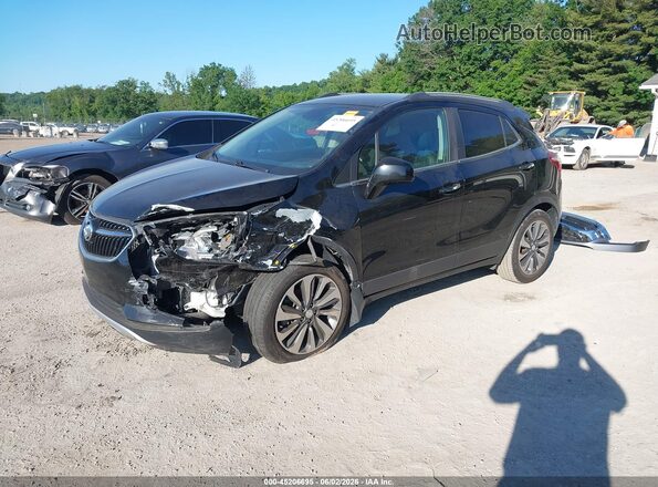 KL4CJASB1MB328661 2021 BUICK ENCORE Black Առջևի ձախ երեք քառորդ տեսարան