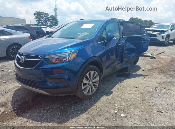 KL4CJASB2KB749799 2019 BUICK ENCORE Blue წინა მარცხენა ხედი სამი მეოთხედიდან