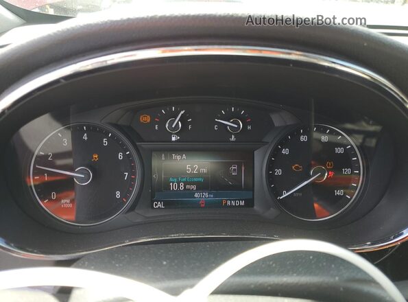 KL4CJASB2KB828566 2019 BUICK ENCORE Red Instrument cluster view