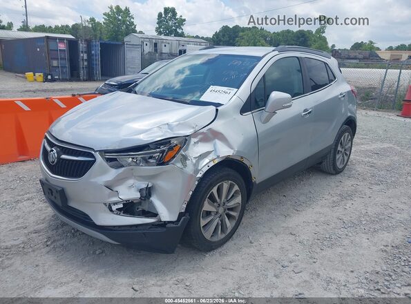 KL4CJASB2KB831743 2019 BUICK ENCORE Silver Vista tres cuartos delantera izquierda