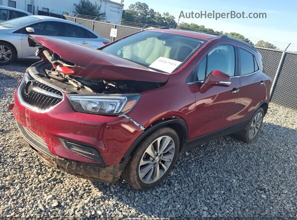 KL4CJASB2KB887634 2019 BUICK ENCORE Red წინა მარცხენა ხედი სამი მეოთხედიდან